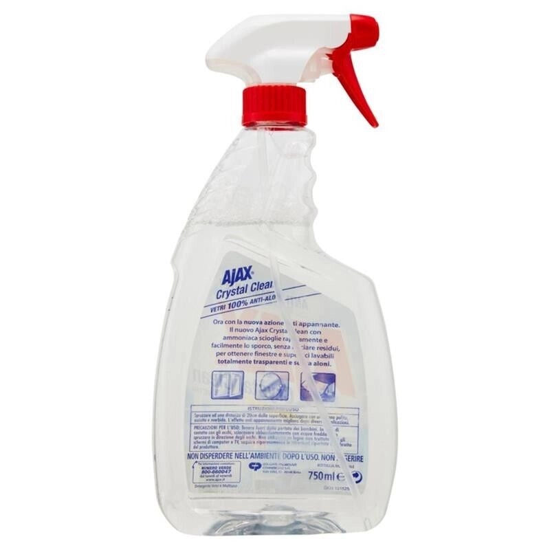 AJAX DETERGENTE VETRI IN SPRAY CON AMMONIACA DA 750 ML