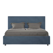 Letto Matrimoniale 160x190 cm con Rete Mika Blu