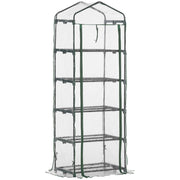 Serra da giardino con ripiani ¨C zephmum ¨C 69x49x193 cm