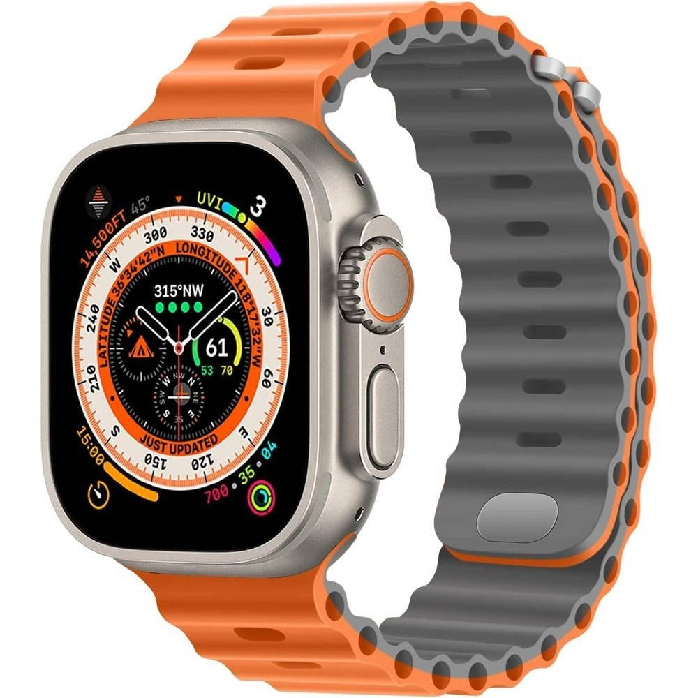 Trade Shop - Orologio Smart Watch Ultra2 Serie Big2.01 49mm Con 7 Cinturini Touchscreen Sport -