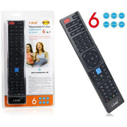 Trade Shop - Telecomando Universale 6 In 1 Programmabile Urc-5706 Per Tv Lcd Led Multifunzione -