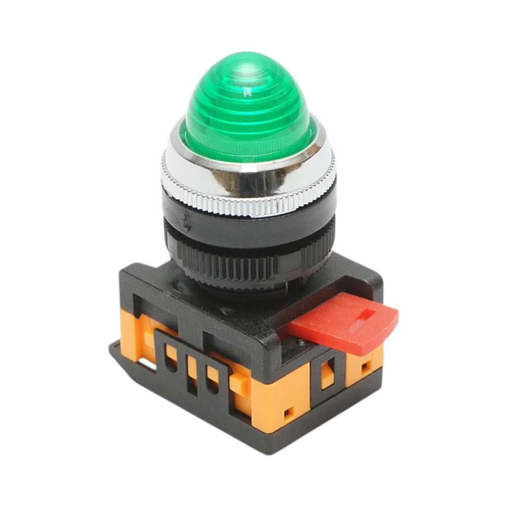 Lampada di segnalazione a LED verde 24 V CA/CC 22 mm Breckner Germany