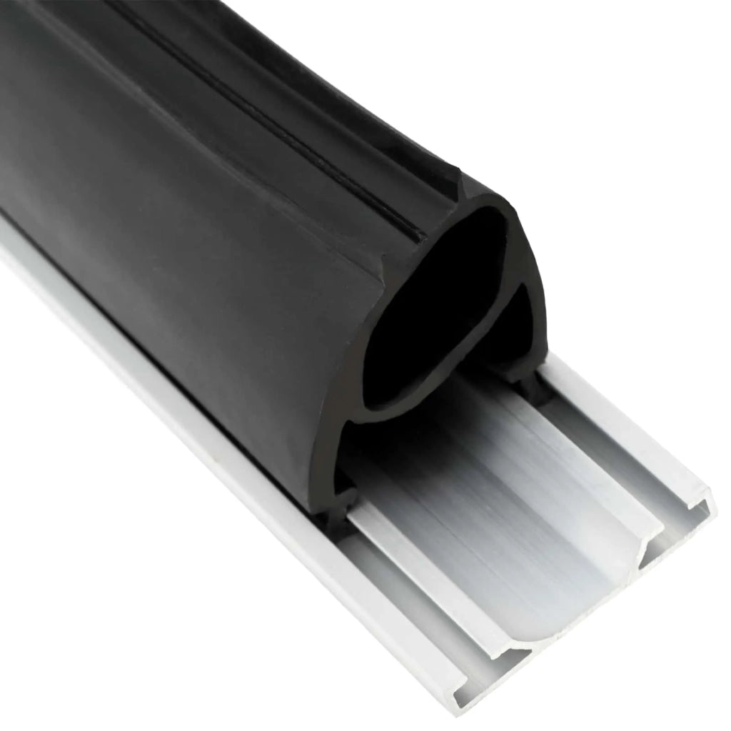 Sigillo Porta Garage Nero 41 x 33 mm 3,5 m PVC 42038294