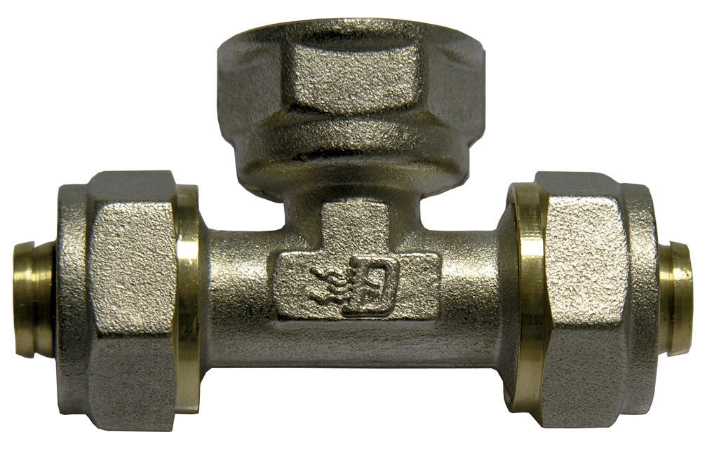 RACCORDO A TEE FEMMINA DFX PER MULTISTRATO- Diam. 1/2 x 16  -CONF- FAIDF- pezzi 1