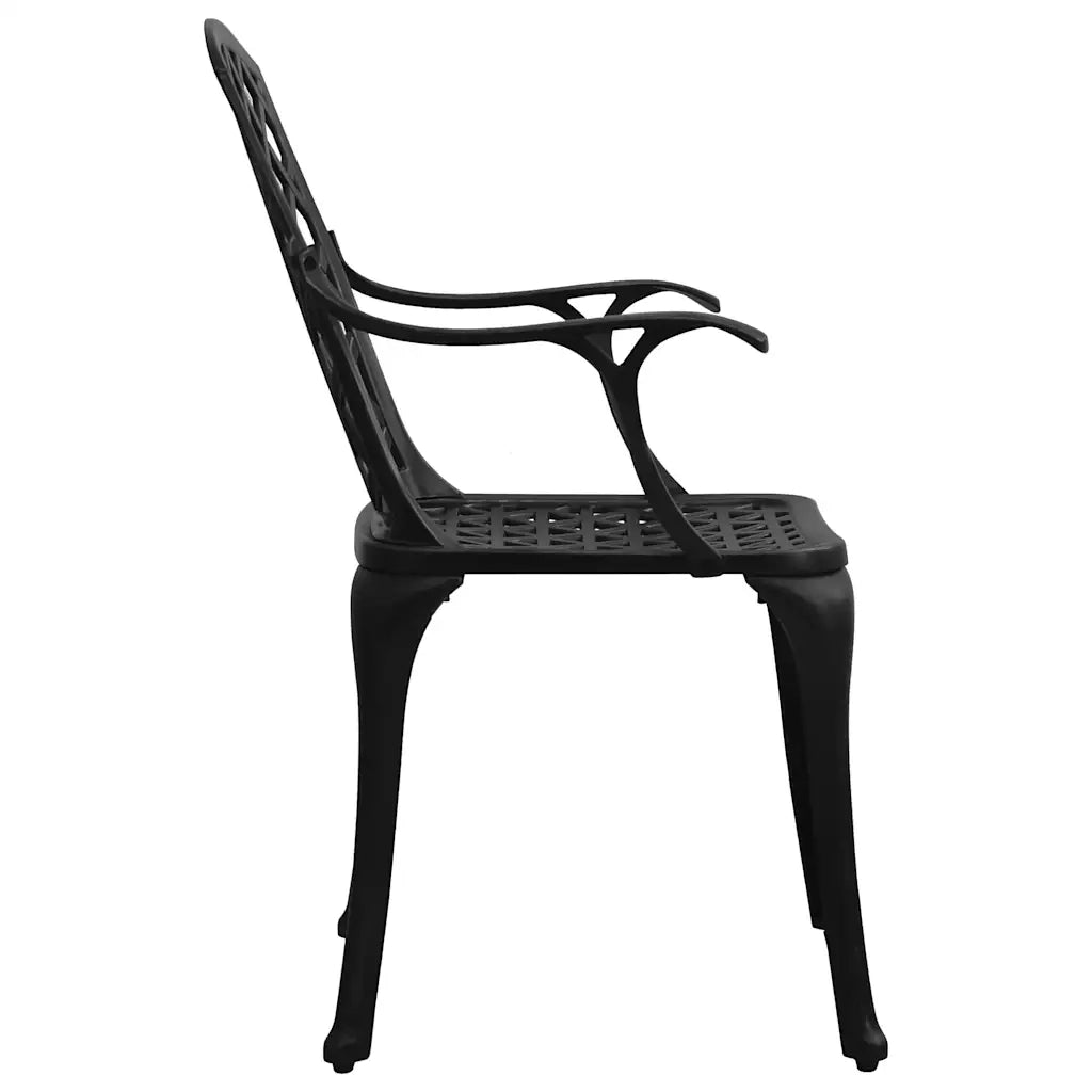 Set da Bistrot 3 pz in Alluminio Pressofuso Nero 3070584