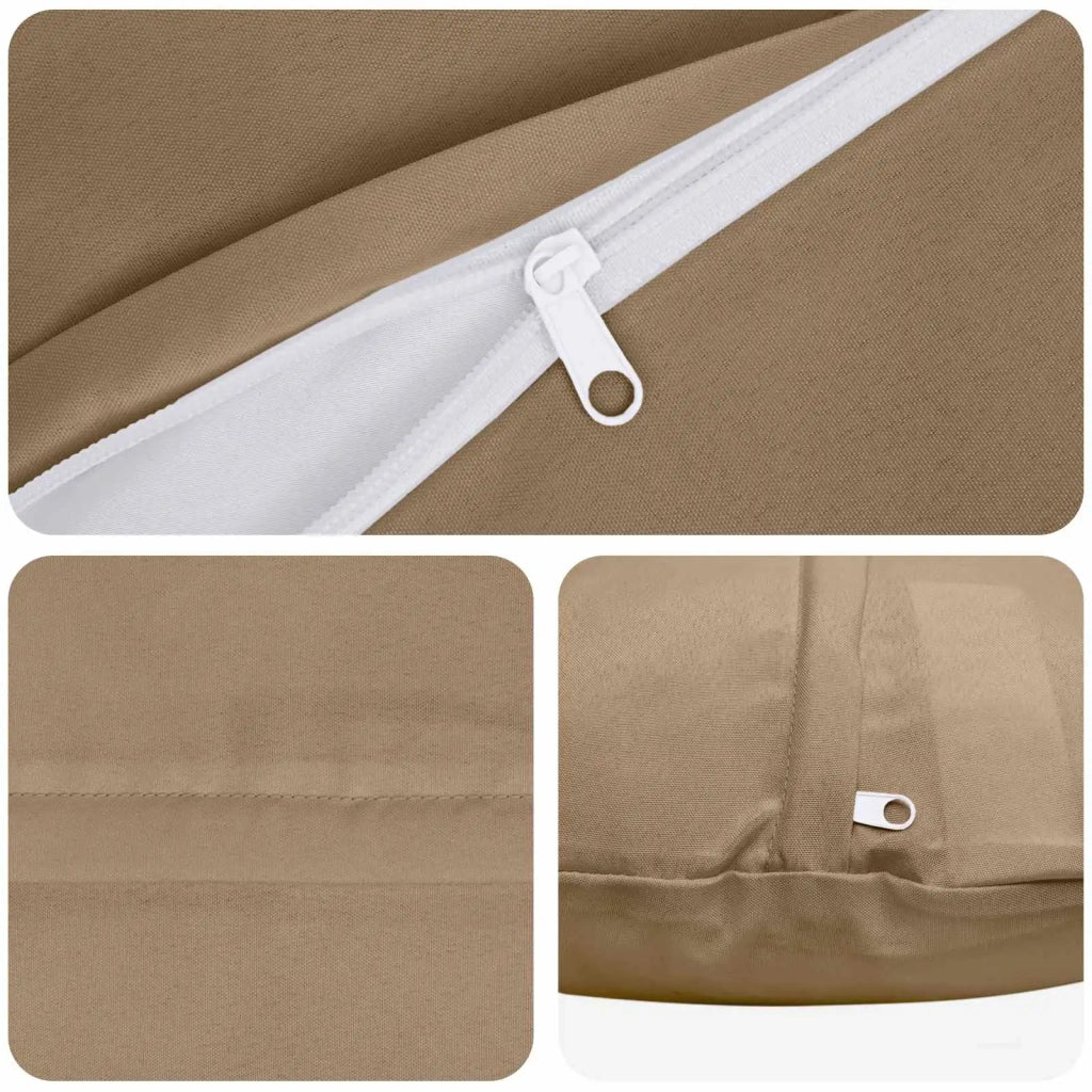 Federa 2 pz HEERLEN Tortora Ø 60 cm Poliestere 923015