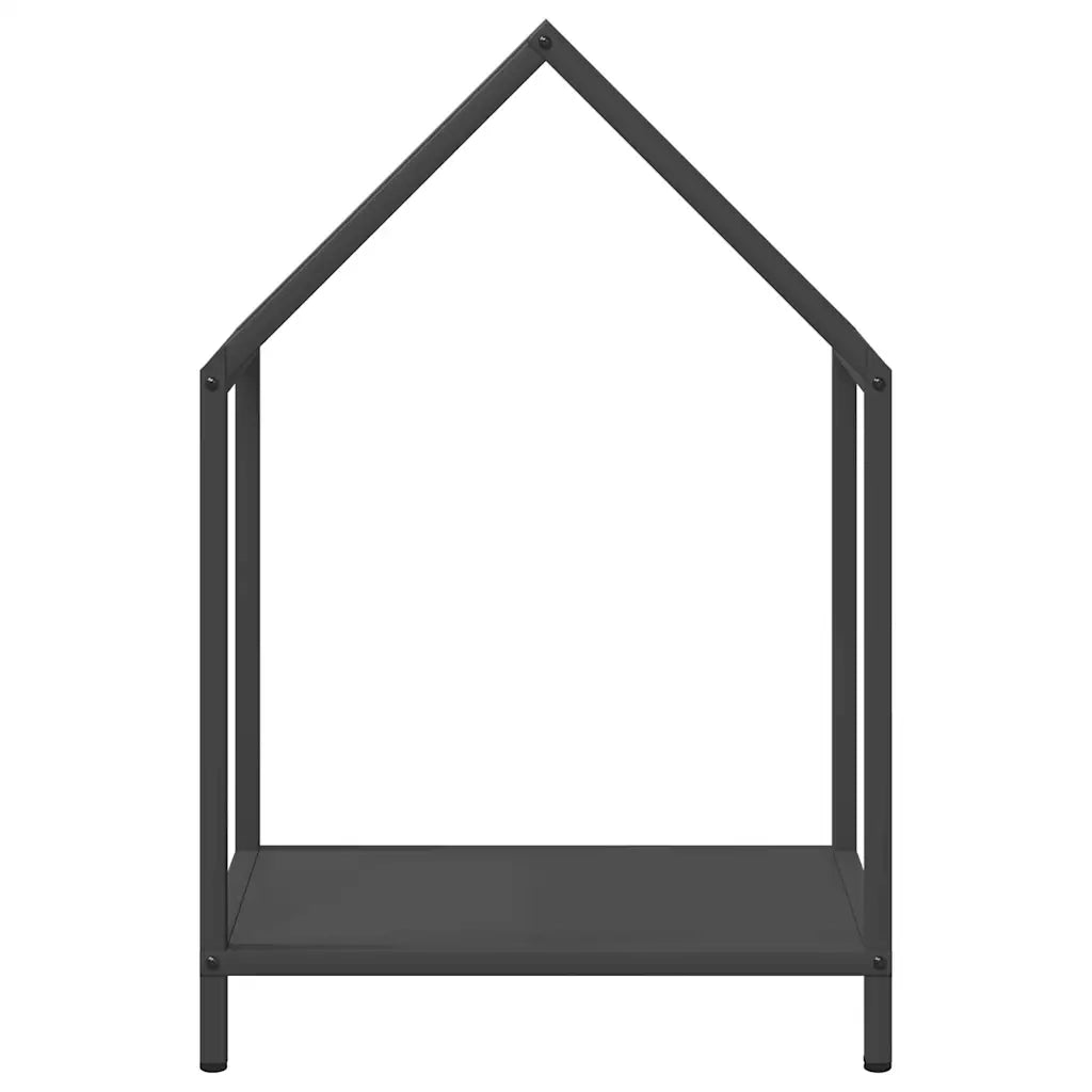Rastrelliera per Legna da Ardere Nera 40x25x60 cm 864291