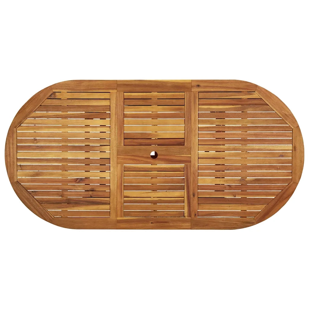 Set Pranzo da Giardino 5pz Legno Massello di Acacia e Textilene 3279314