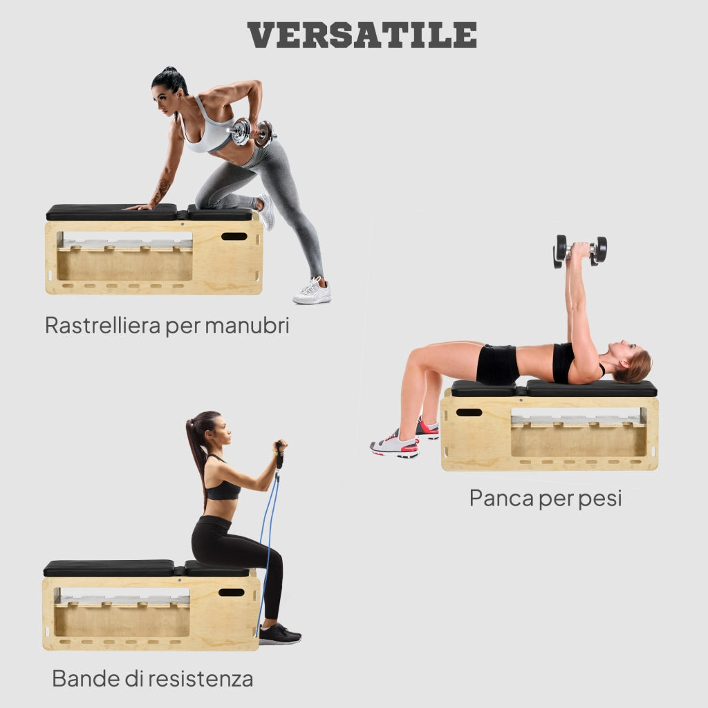 Poltrona con schienale regolabile e vano contenitore ¨C Minimal ¨C Legno