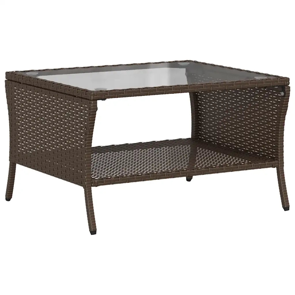 Set Divano da Giardino 6 pz con Cuscini Marrone in Polyrattan 3324578