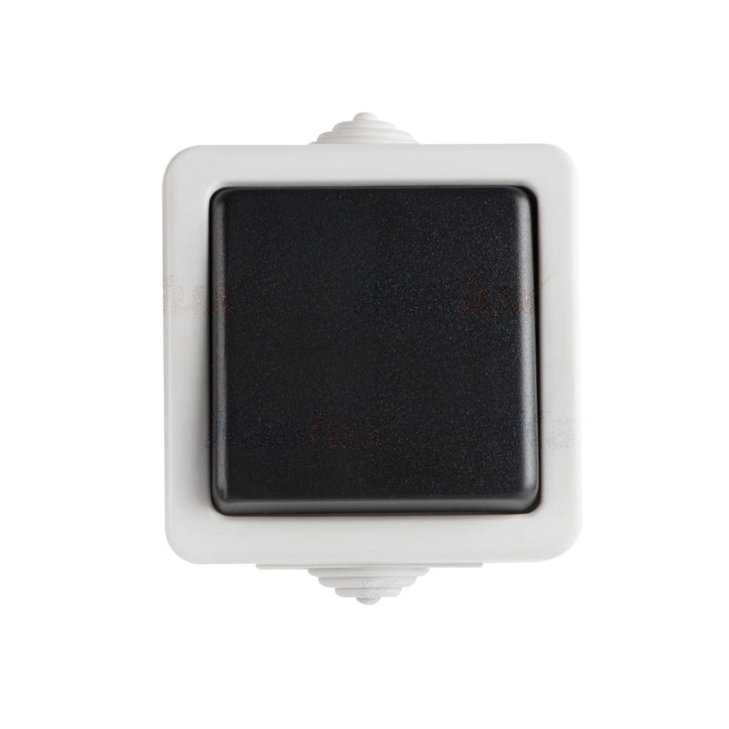 Interruttore deviatore Kanlux TEKNO nero IP54 10AX