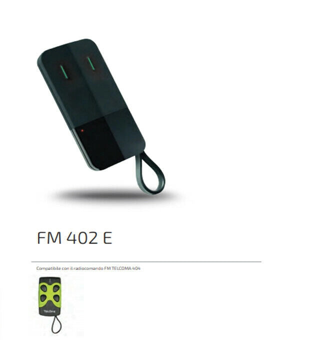 TELECOMANDO RADIOCOMANDO COMPATIBILE CON TELCOMA FM402 CANALI 433,92MHZ