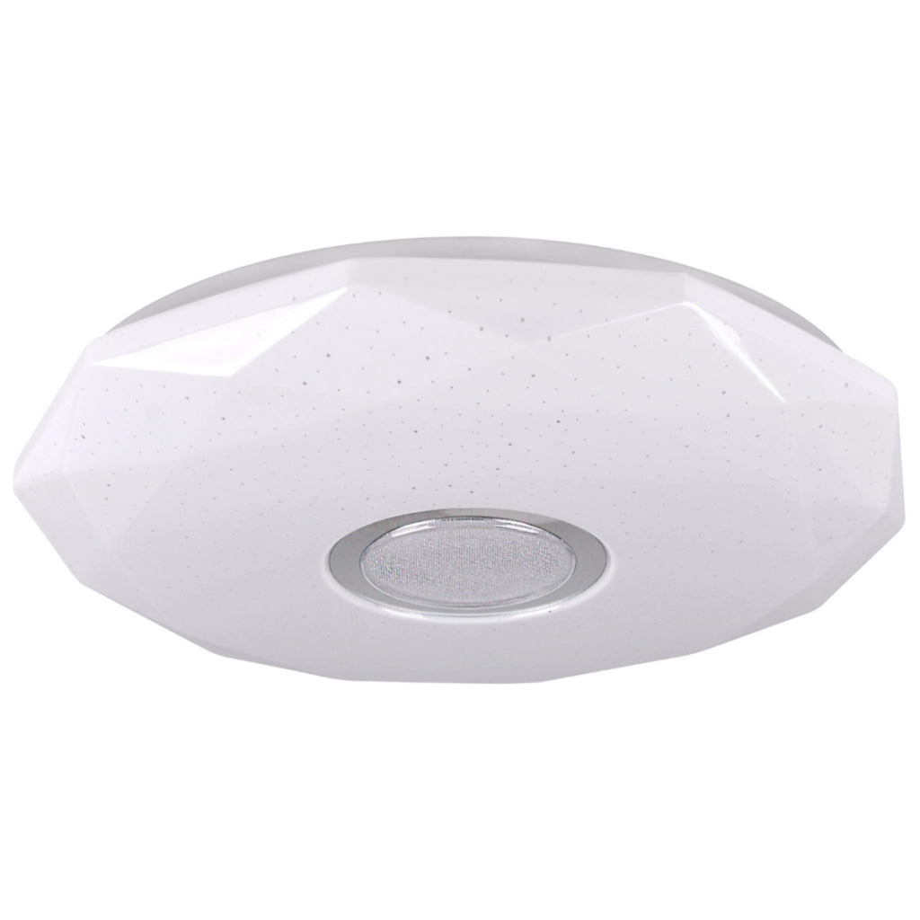 Plafoniera LED 39cm CCT dimmer telecomando Polux Diamond