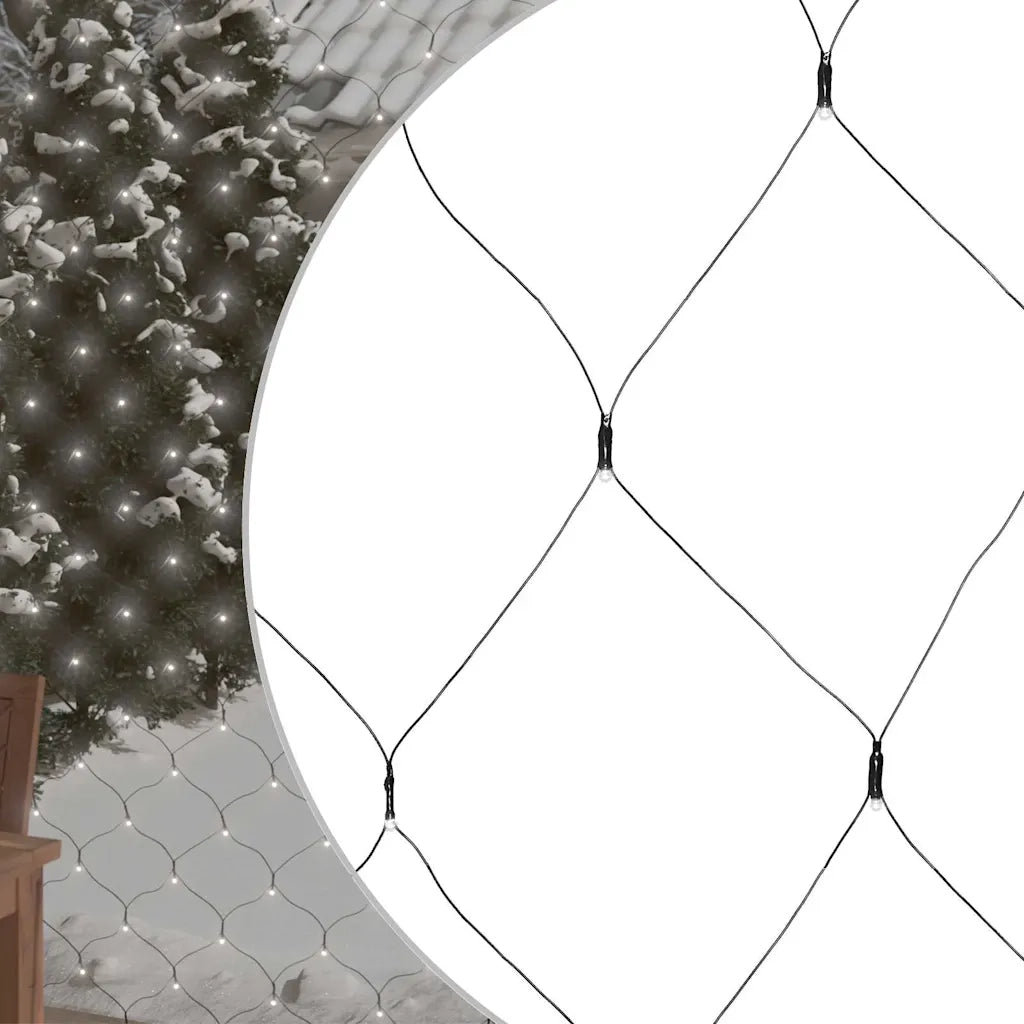 Luci di Natale Rete Bianco Freddo 3x2m 204 LED Interni Esterni CFW4852182