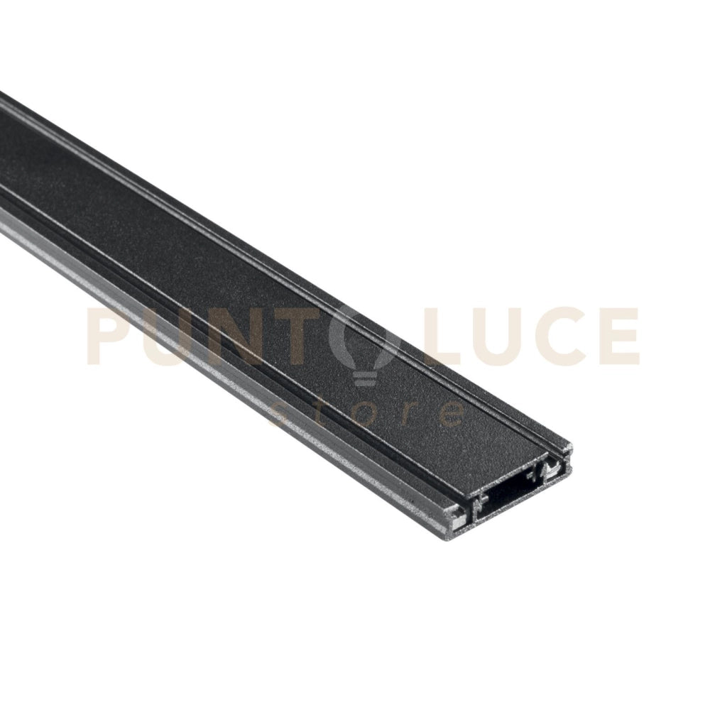 BINARIO BERNINI 48V NERO CON TAPPI INCLUSI 200CM