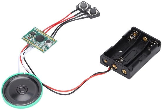 Modulo di Altoparlante 4 Minuti Ripiegabile Chip - Scatola Musicale - Carte di Auguri - Scatole Regalo - Facile da Installare - Alimentato a Batterie