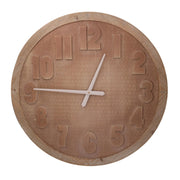 Orologio legno marrone cm ø74x3