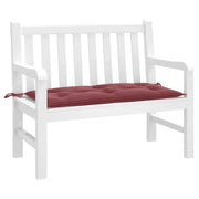 Cuscino Panca Giardino Rosso Vino Mélange 100x50x7 cm Tessuto 4002540