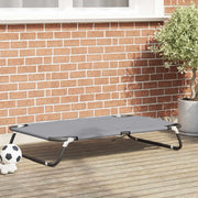 Letto per Cani Grigio chiaro 90 x 55 x 18 cm Acciaio 42008217