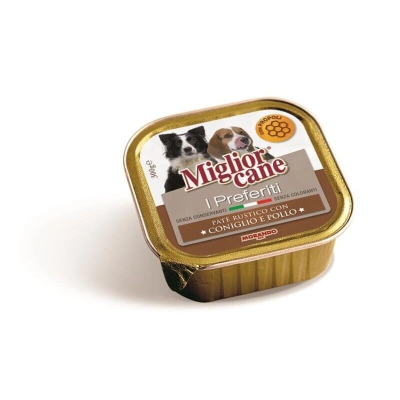 MIGLIOR CANE I PREFERITI PATE' RUSTICO CON POLLO E CONIGLIO 300 GR