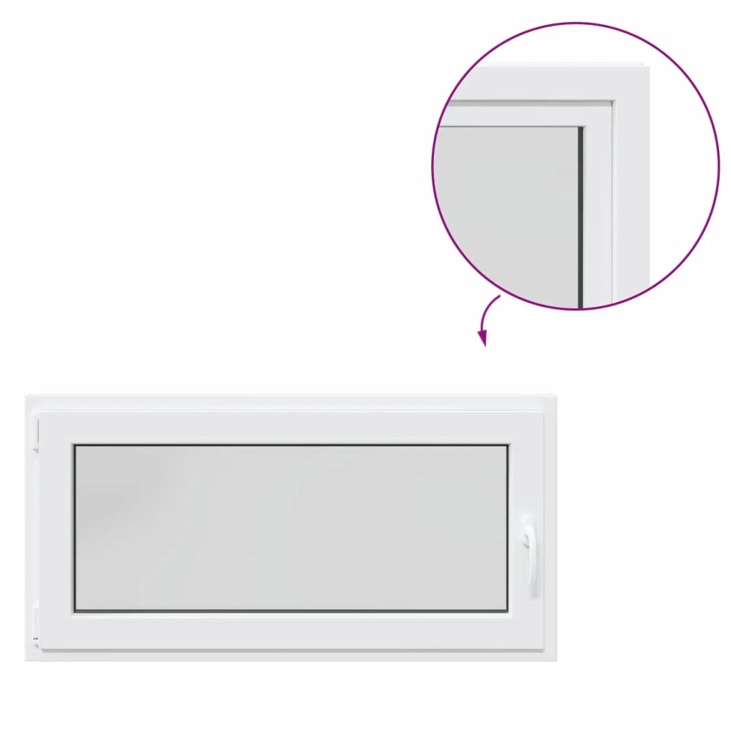 Finestra per Soffitta RISOR Bianco 120 x 60 cm PVC e Vetro 42047220