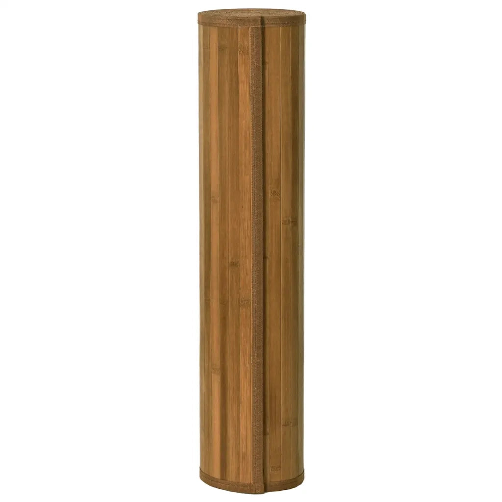 Tappeto Rettangolare Marrone 60x400 cm in Bambù 376848
