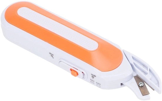 Scaletta elettrica portatile - Manico ergonomico - Colore arancione - Adatta per cucire - Taglienti - Idonea per uso domestico e professionale.