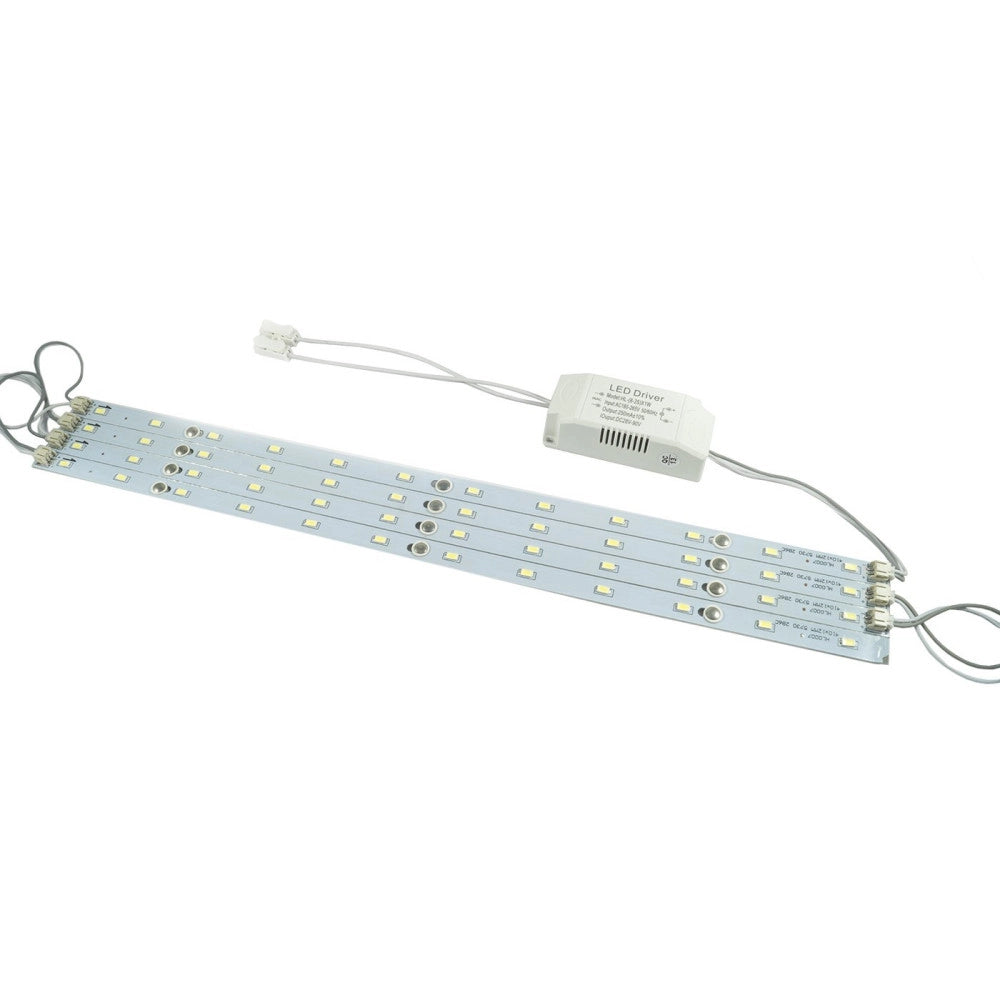 Trade Shop - Striscia Led Rigida Calamitata Barra Kit Plafoniera Lampada Neon Luce Strip -