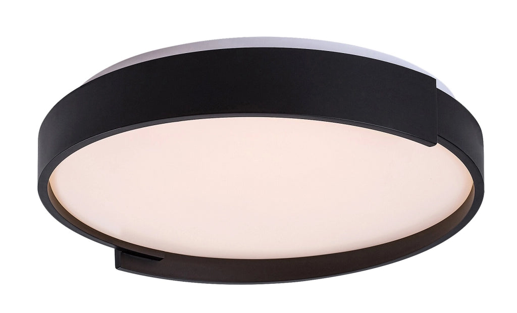 Plafoniera LED tonda Ø40 nera 24W dimmer con telecomando