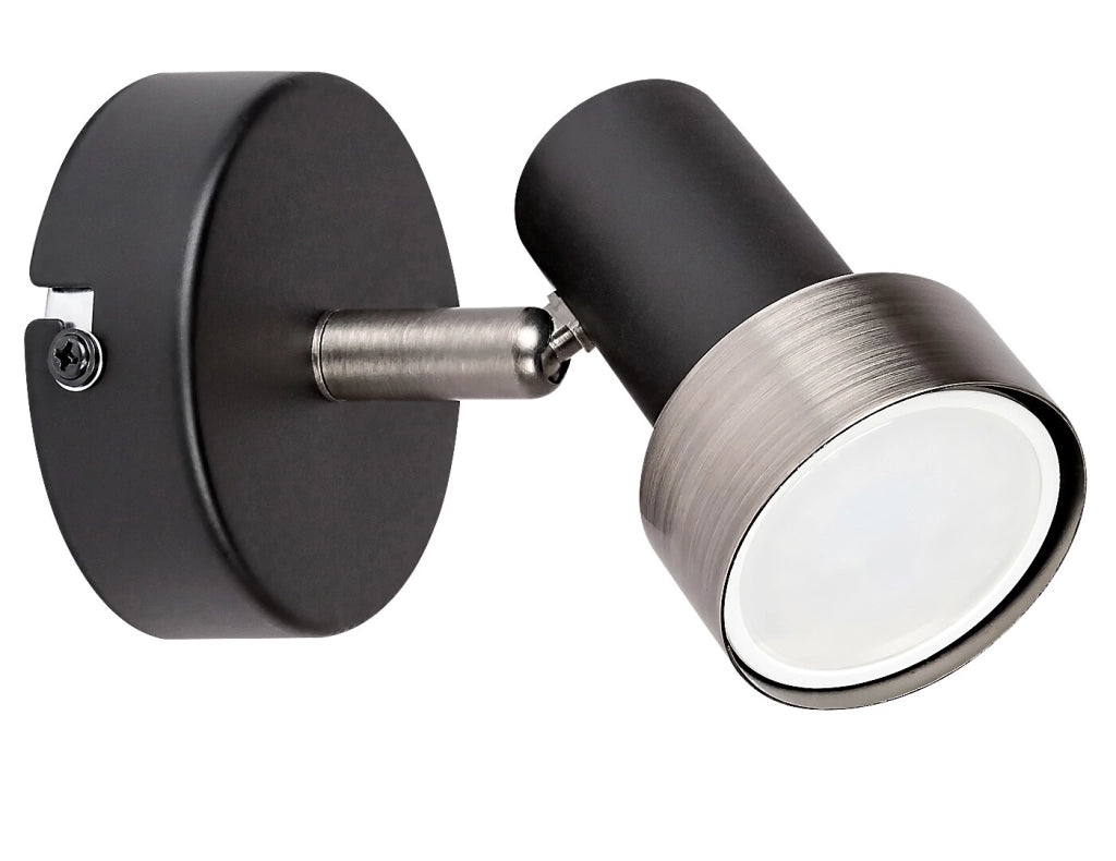 Applique industriale orientabile GU10 nero Konrad Rabalux