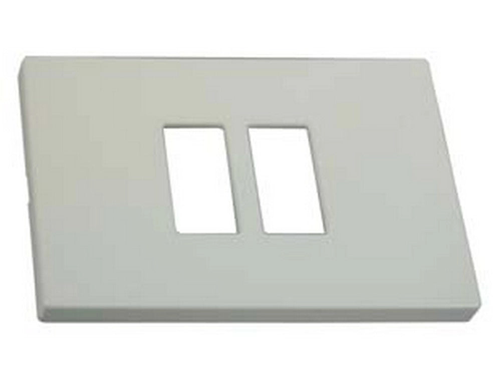10pz placca 2 posti ravvicinati "venus" - mm.115x80h. - (1867.2f.avorio) cod:ferx.fer138758