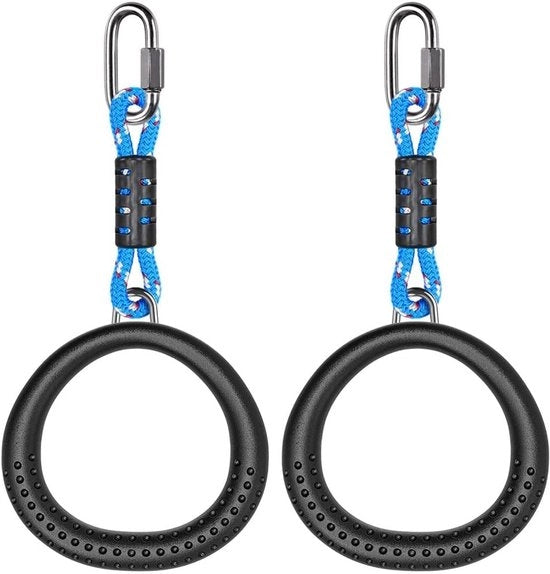 Ginnastica - Rincette Antiscivolo 2 Pezzi - Grip Antiscivolo - Alta Qualità Materiale Plastico - Per Interno/Esterno - Capacità 1000 lb - Facile da Installare - Rincette per Arrampicata
