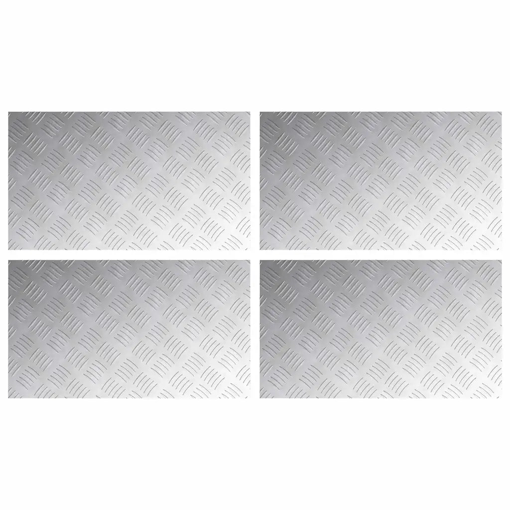 Gradini per Scale 4 pcs Argento 70 x 40 cm Alluminio 4104328