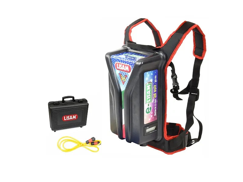Batteria al Litio a Spalla Lisam per Abbacchiatori Elettrici - 36V 30Ah - 1080W