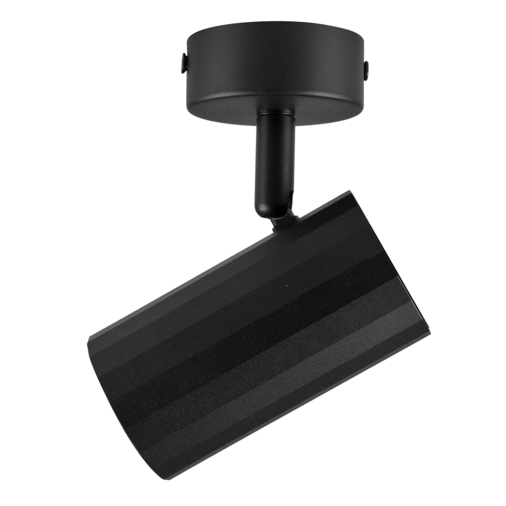 Applique/Plafoniera 1 luce NICEA nero-oro GU10 Polux
