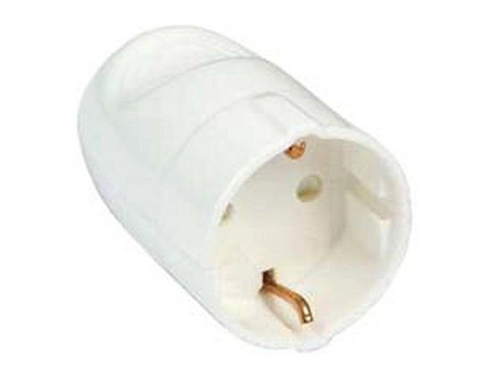 10pz presa schuko poli terra 16a smontabile bianca "linea garanti" bianca 82590 cod:ferx.fer419772