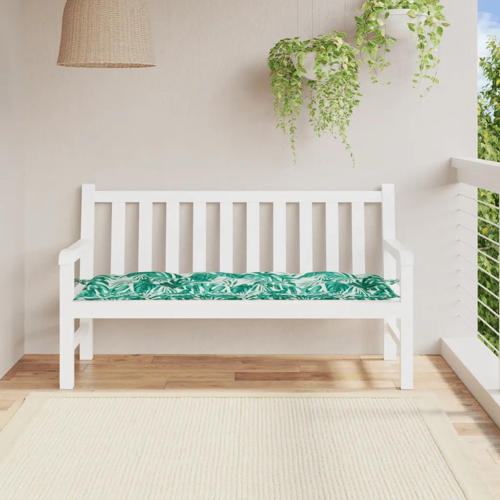 Cuscino per Panca-Cuscini per panchina a Foglie 150x50x7 cm in Tessuto Oxford 566485