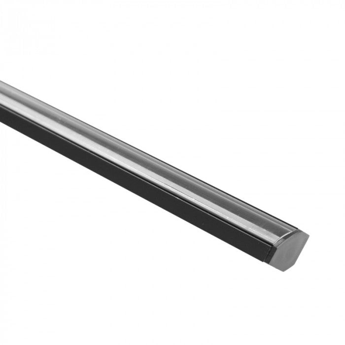 Profilo angolare LED R02 nero con diffusore 2m Ecolight