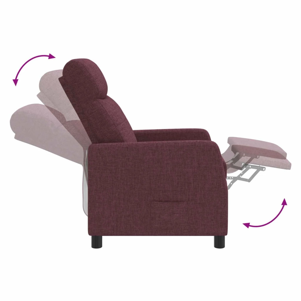 Poltrona Massaggiante Viola Tessuto 42035068