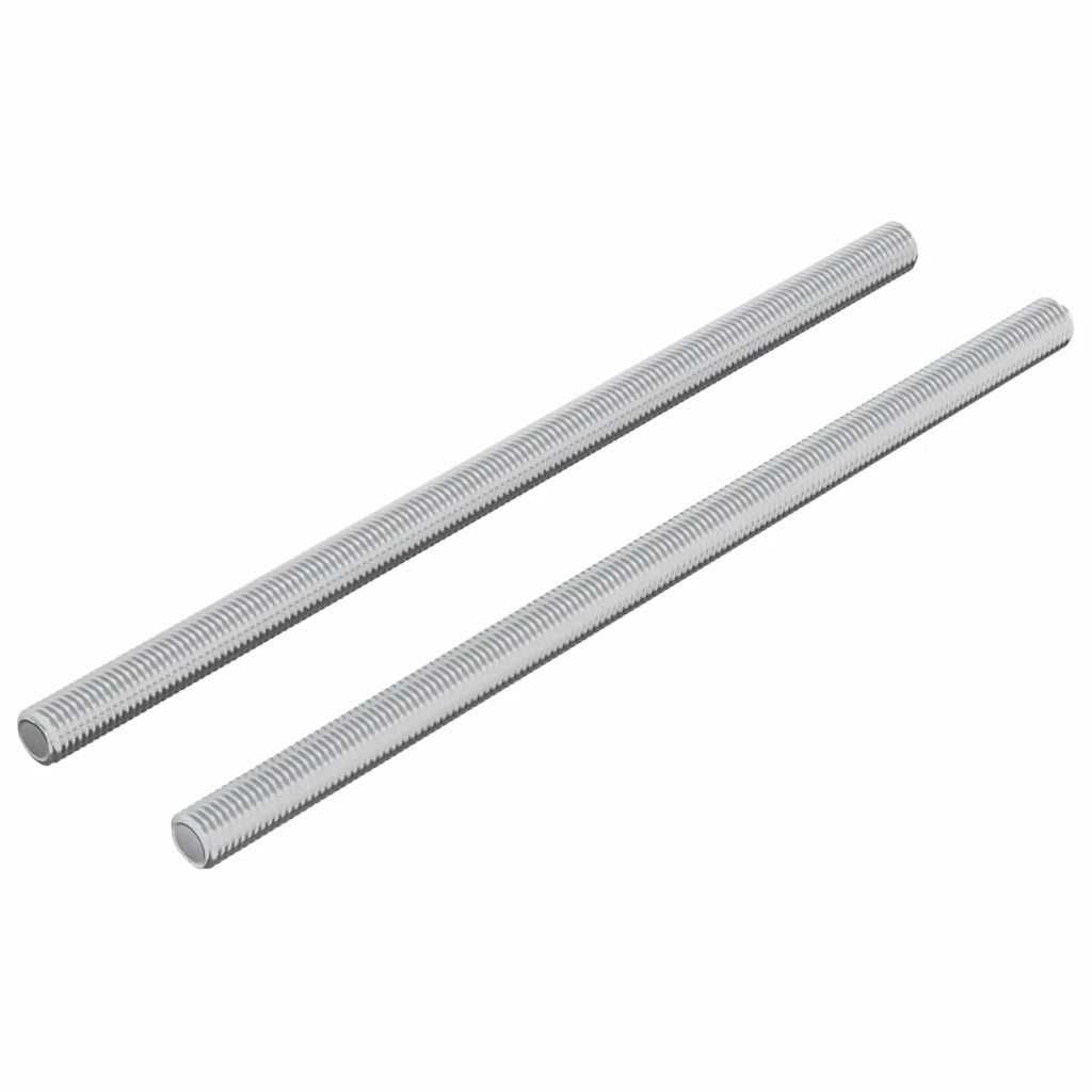 Asta Filettata 2 pz Argento 6 x 120 mm Acciaio CFW5268683