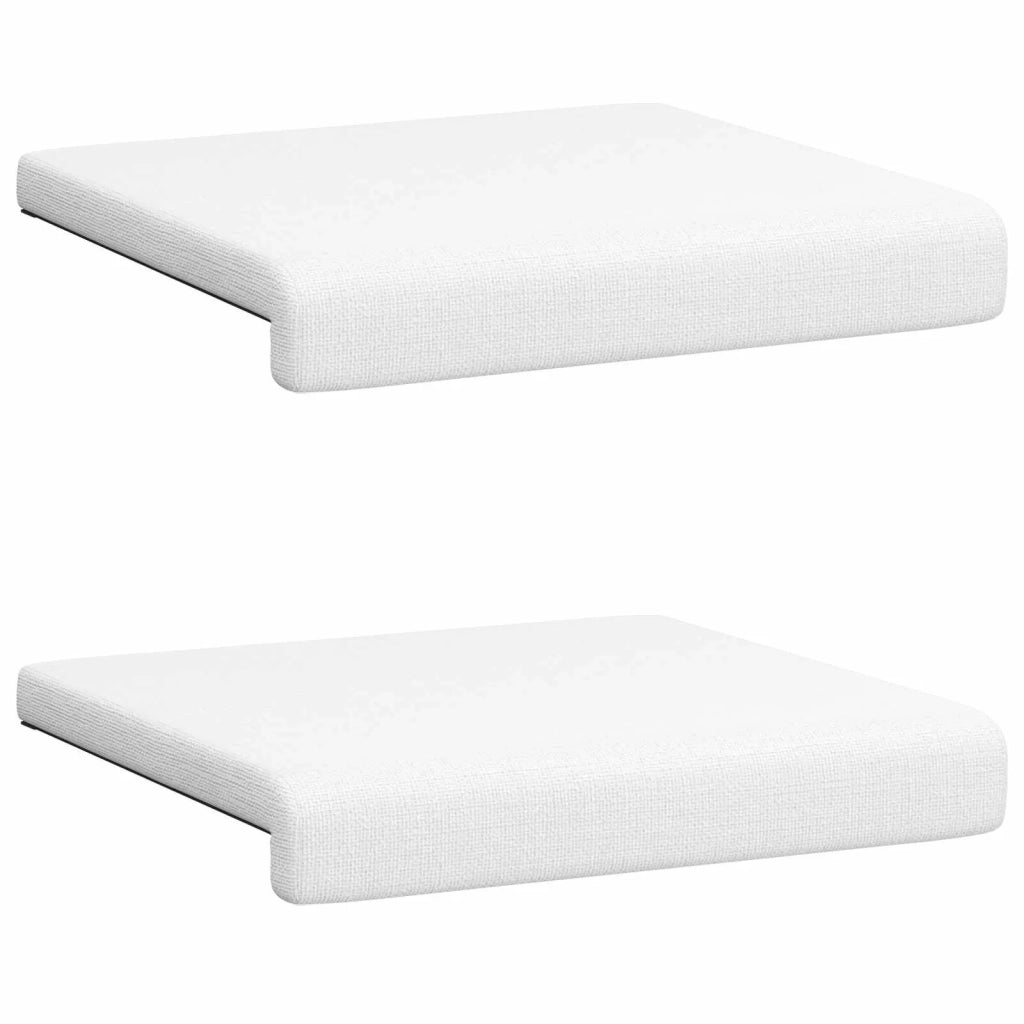 Cuscino per panchina 2 pcs Tessuto Bianco Profondità 35 cm 42043018