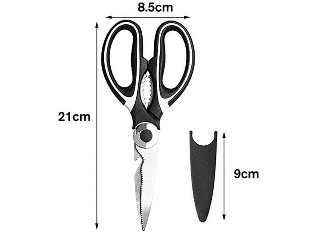 Forbici da Cucina Multiuso Resistenti e Affilate  per Pesce Carne Verdure e Apribottiglie