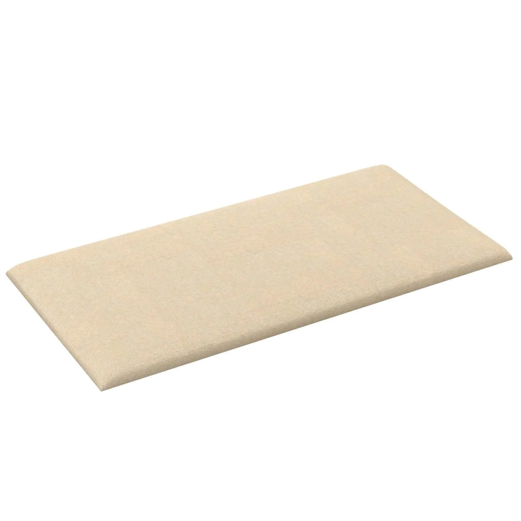Testiera | Testata da Parete 12 pcs Crema 30 x 15 cm Tessuto
