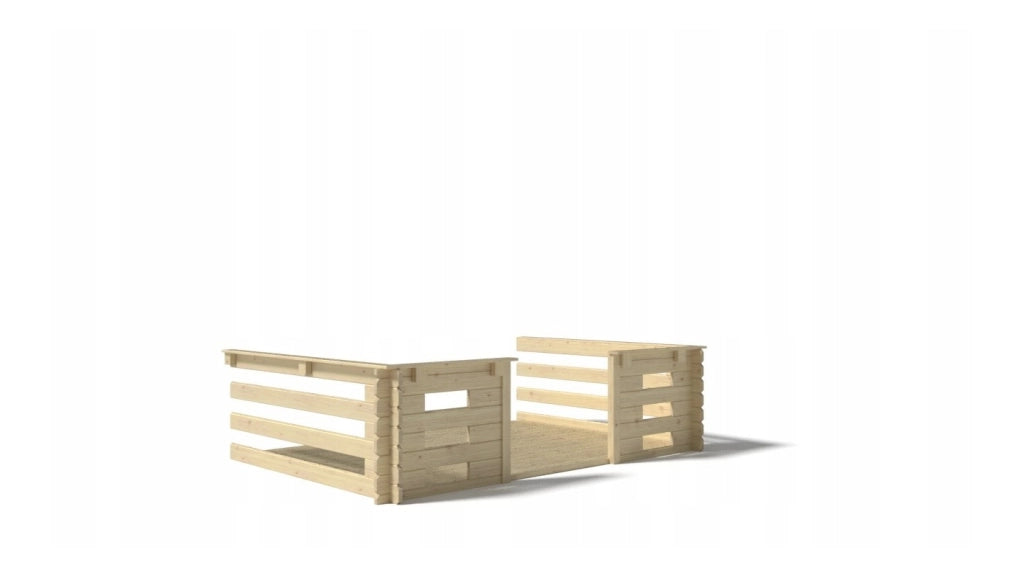 Veranda - 9 m2 - 3m x 3m - colore: naturale - DOM395 - ALTANKA