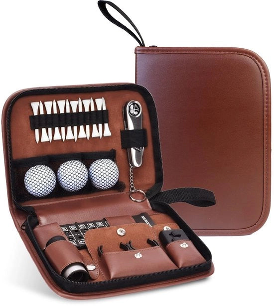 Set di accessori da golf con misuratore di distanza e tasca portatile