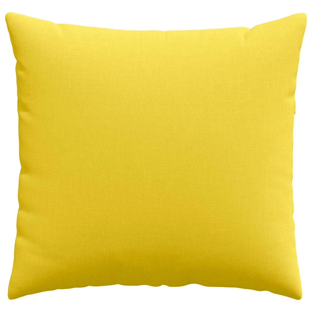 Cuscini da Divano 2 pcs Giallo Chiaro 45 x 45 cm Tessuto 42013920