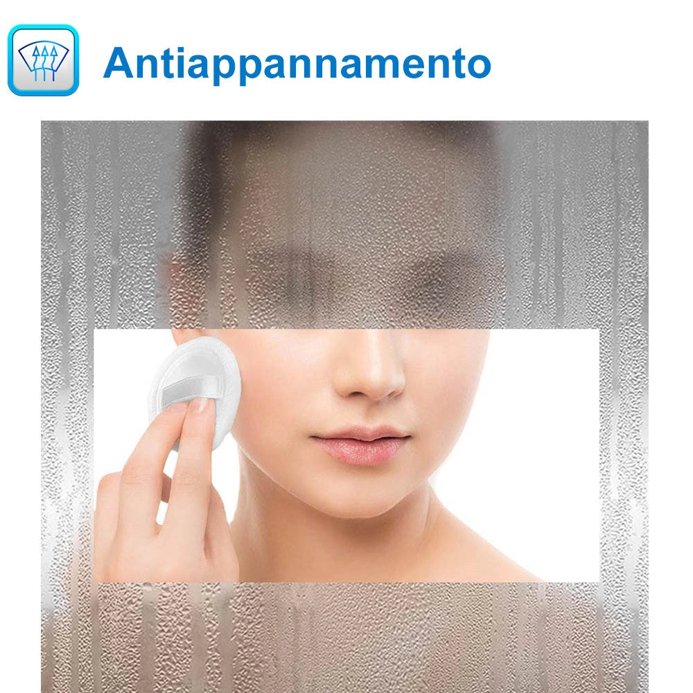 Specchio bagno Rettangolare 120x70cm Retroilluminato Con Led, Antiappannamento