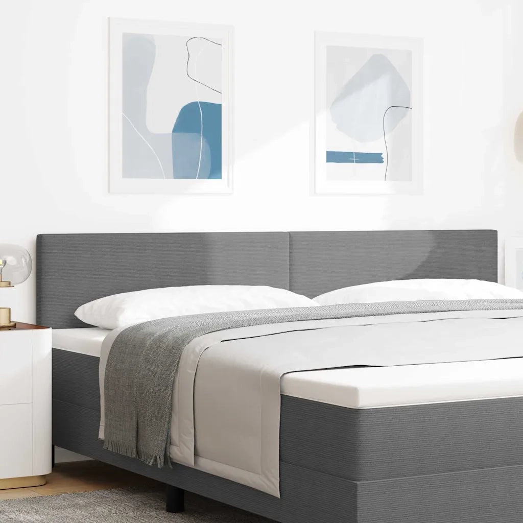 Testiera | Testata Grigio chiaro 200 cm Tessuto in Cords