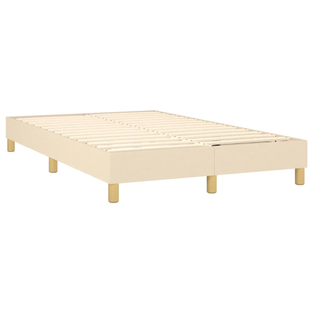 Giroletto a Molle con Materasso Crema 120x200 cm in Tessuto 3140926