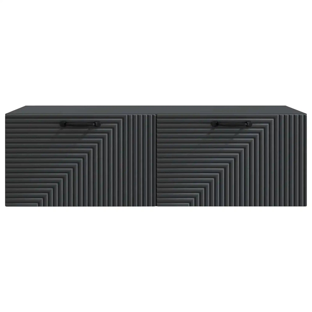 Mobile TV da Muro Montaggio a Parete | Armadietto TV | Mobile Porta TV Nero 98 x 41 x 30 cm